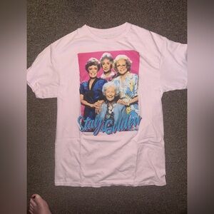 AB Studio Pink Golden Girls "Stay Golden" Graphic Tee